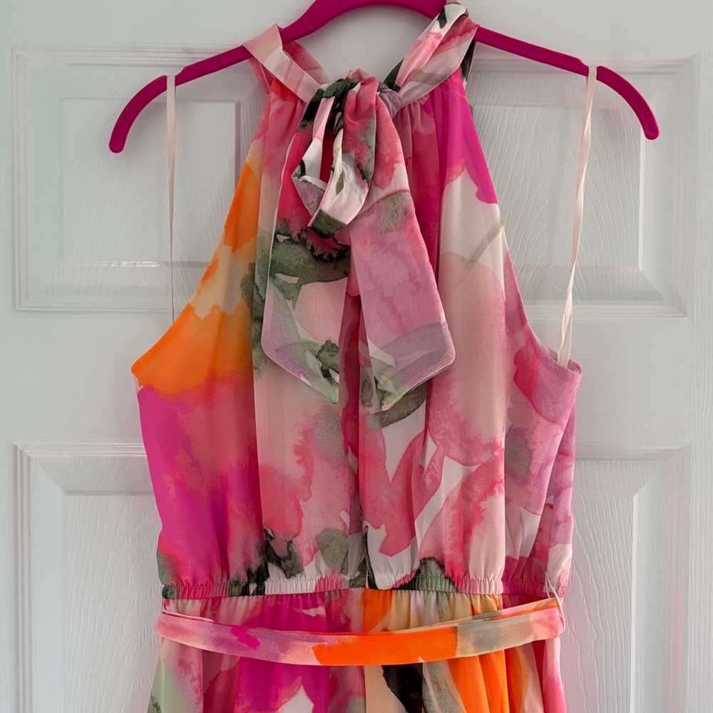 Eliza J Pink and Orange Dress - Picture 6 of 9